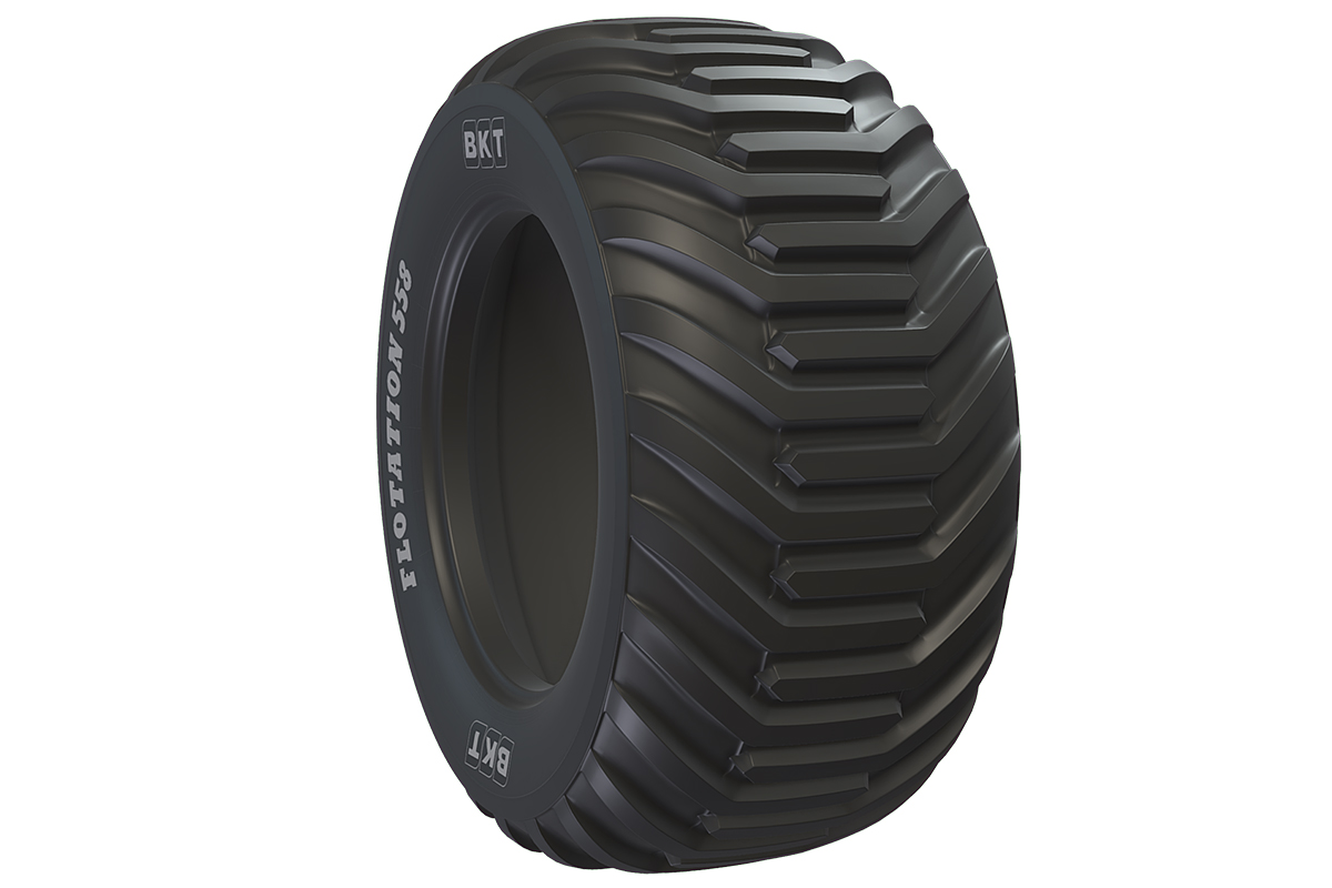 Il pneumatico BKT FLOTATION 558 è disponibile anche con cinture in aramide (aramid belted) 
